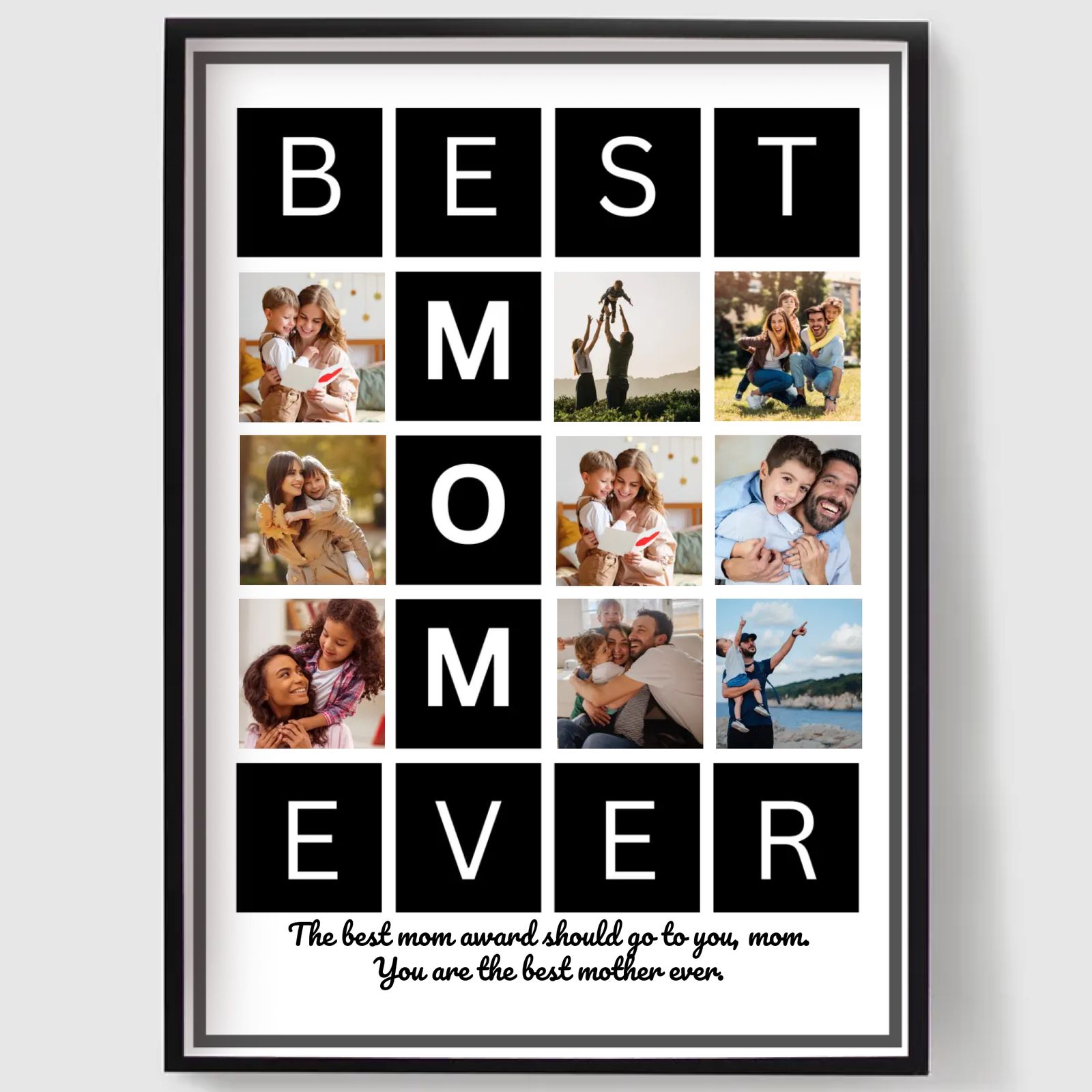 Personlig plakat - Bedste mor nogensinde