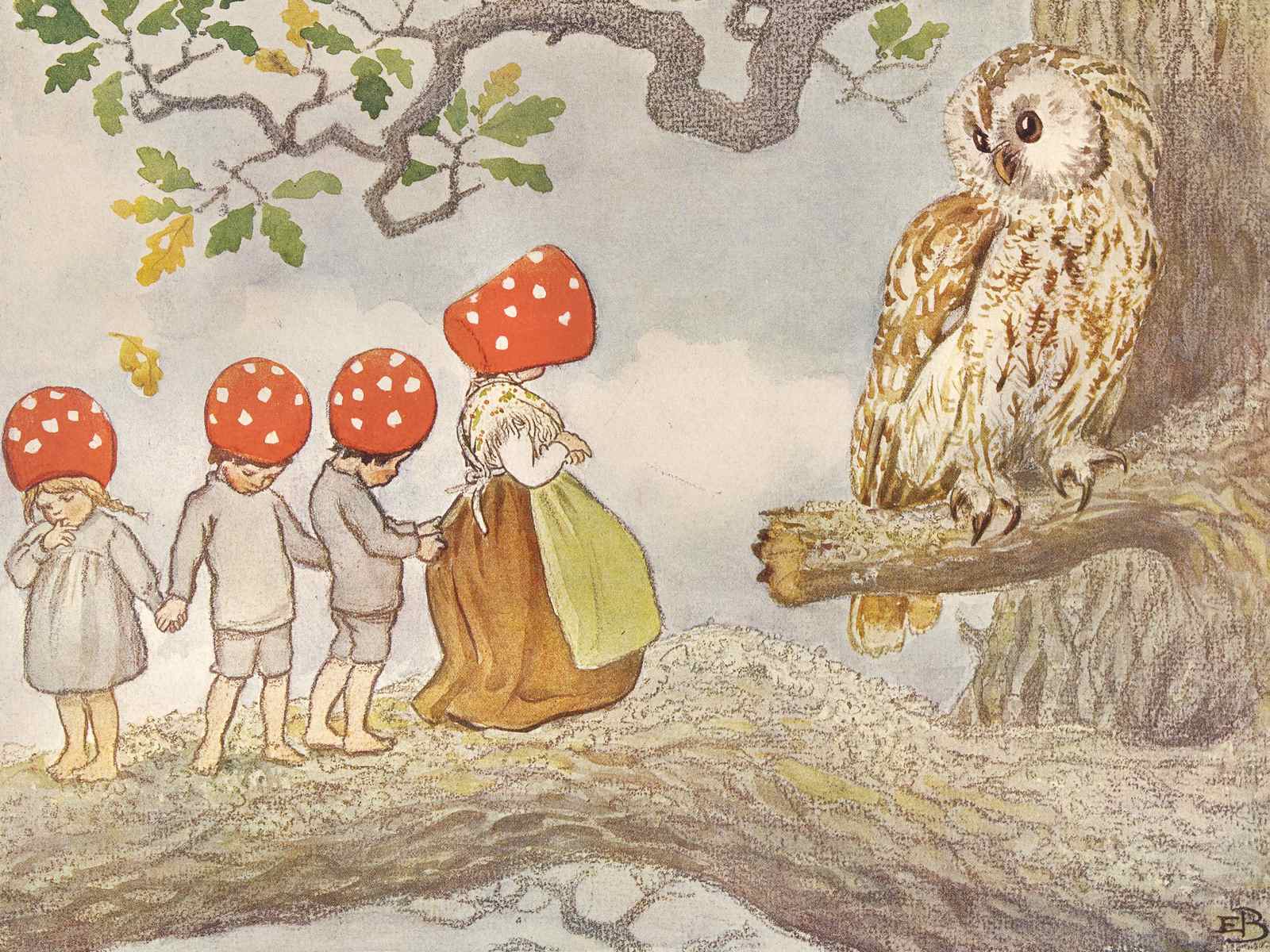 Plakat - Elsa Beskow Ugle
