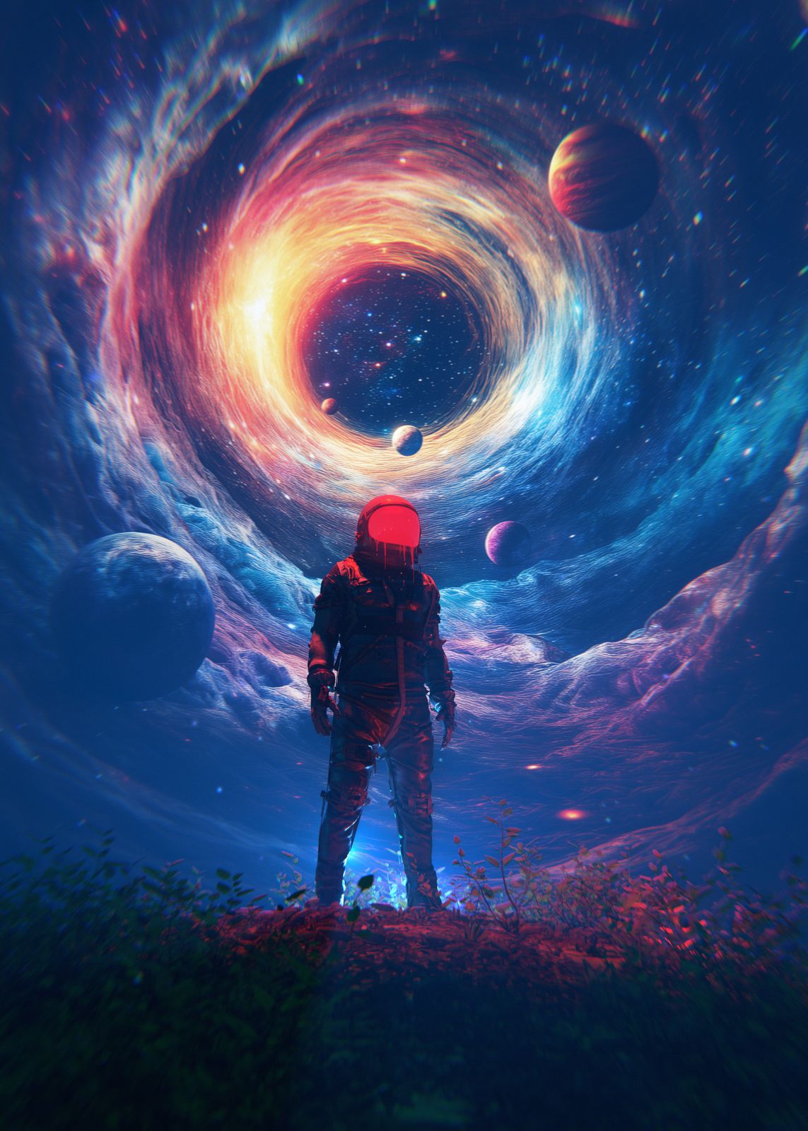 Poster - Astronaut og Kosmisk Vortex
