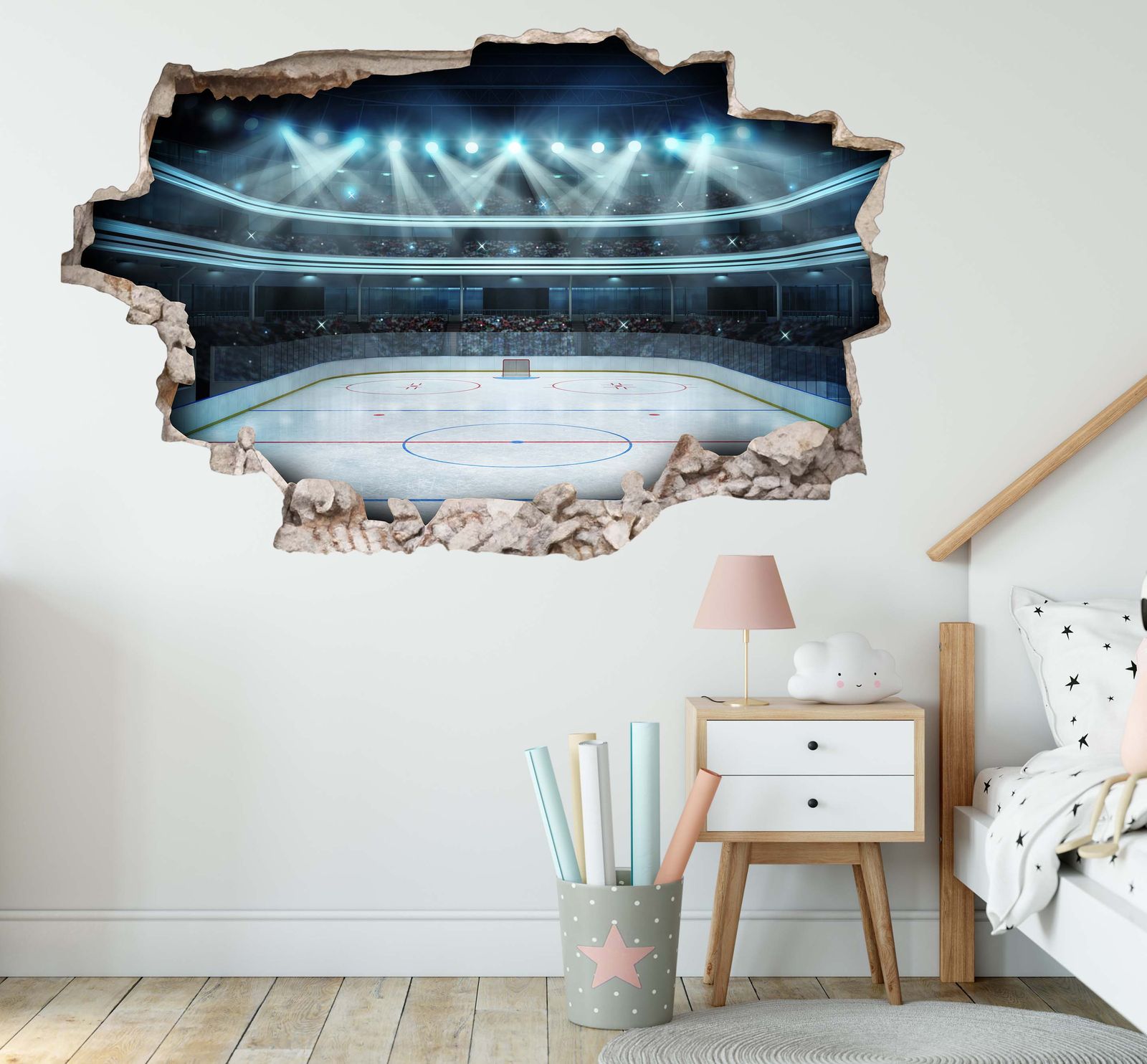 Vægsticker - Hockey Arena Design